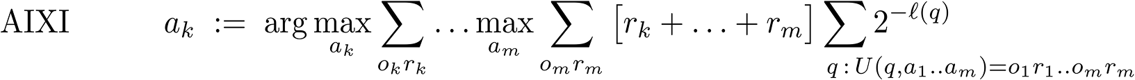 AIXI formula